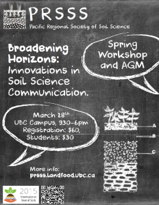 Schedule of Events Announced: PRSSS Spring Workshop and AGM 2015